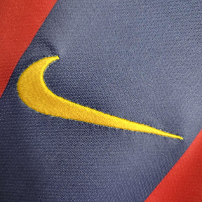 Camisa Barcelona Home 14/15 Retrô - Azul e Vermelha | Torcedor - FutNews