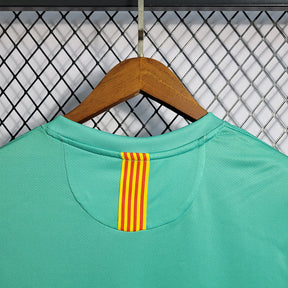 Camisa Barcelona Away 2010/11 Retrô - Azul Ciano | Torcedor