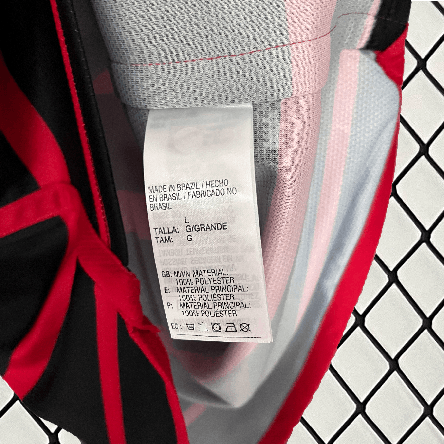 Camisa CRF Home 24/25 - Preta e Vermelha | Torcedor - FutNews