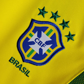 Camisa Brasil Home 2002 Retrô - Amarela | Torcedor