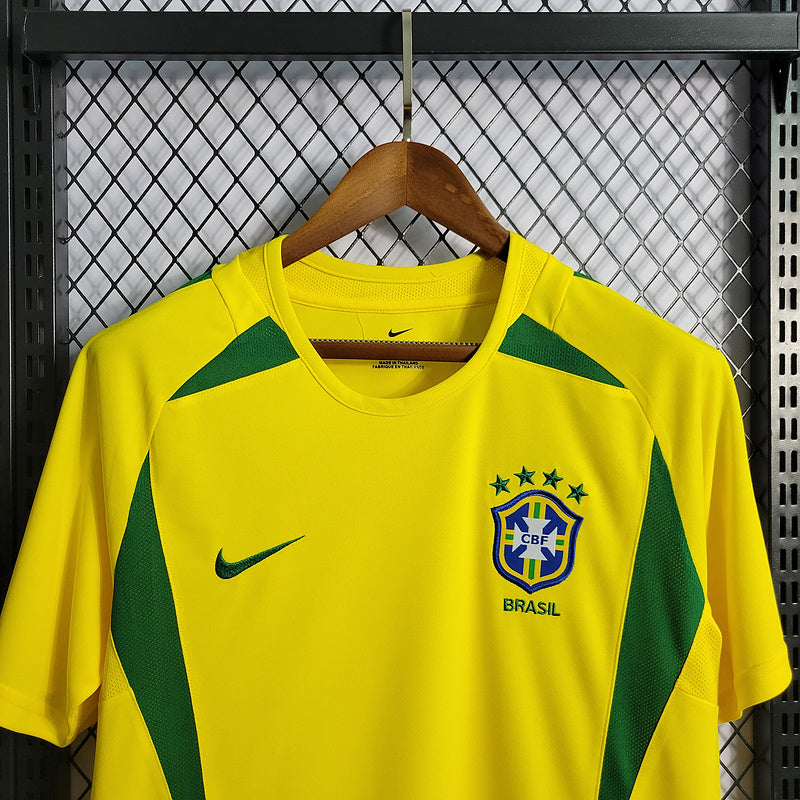 Camisa Brasil Home 2002 Retrô - Amarela | Torcedor