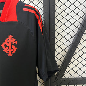 Camisa Internacional Treino 25/26 - Preta e Vermelha | Torcedor