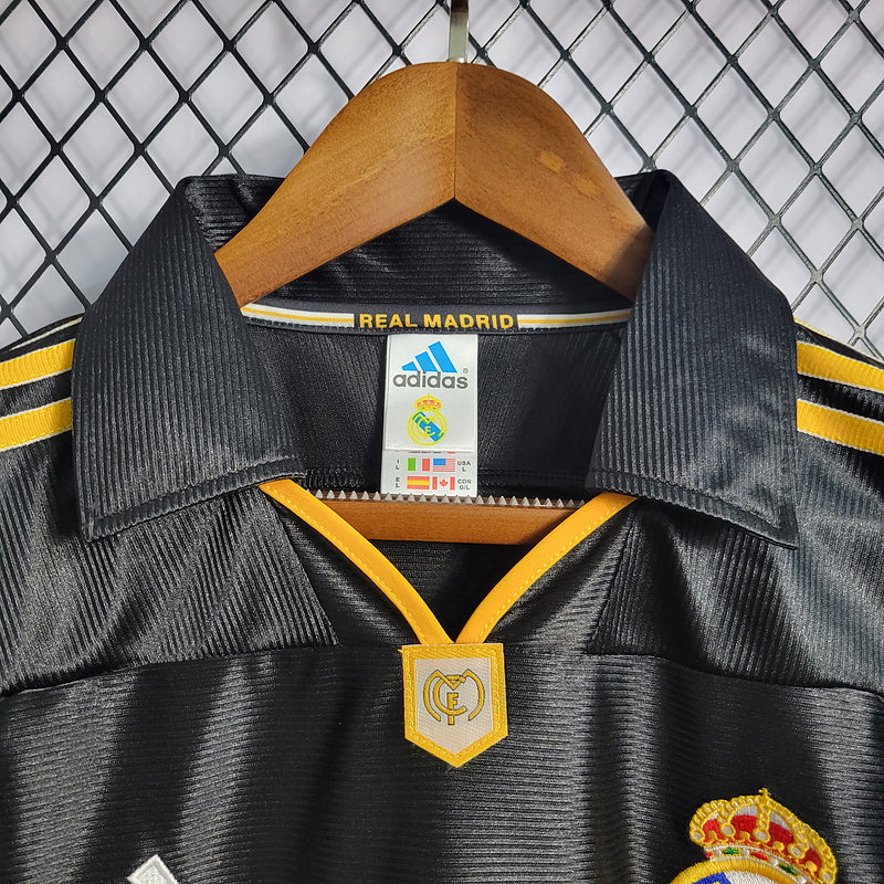 Camisa Real Madrid Away 1999/2000 Retrô - Preta | Torcedor