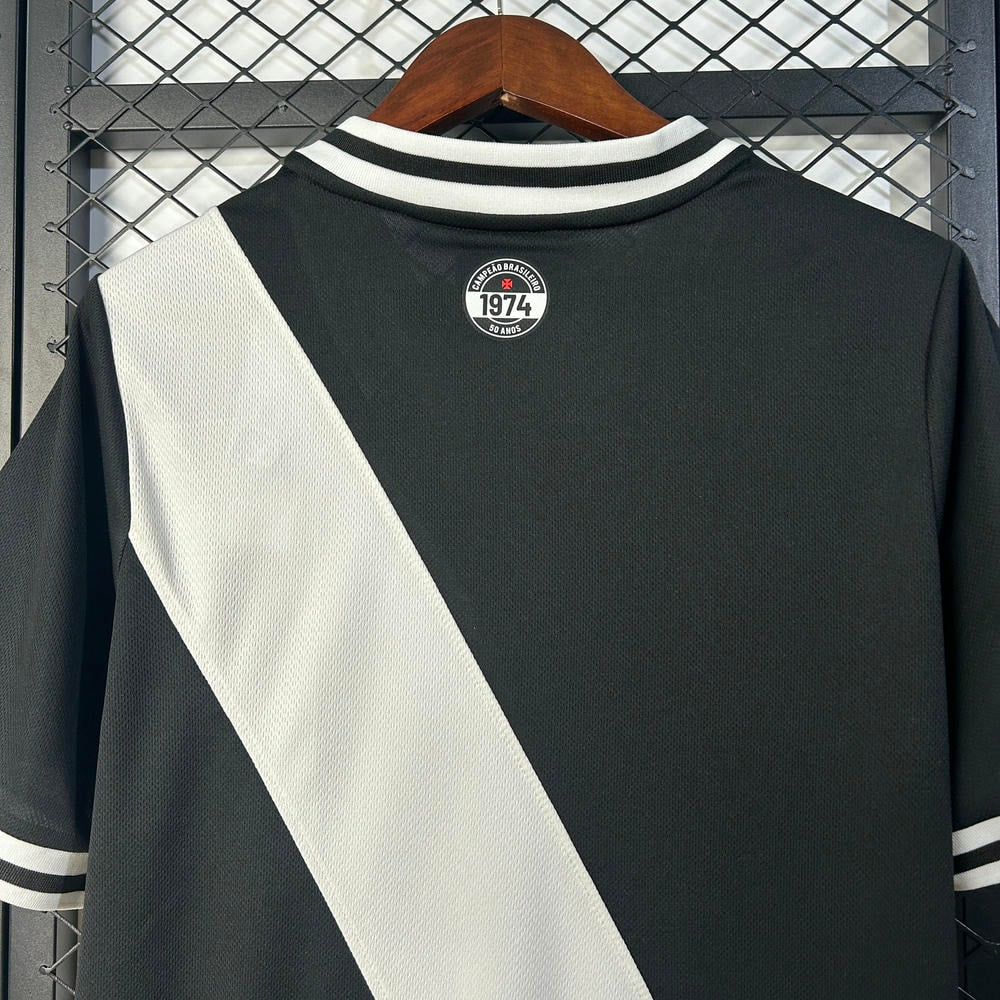 Camisa Vasco Home 25/26 - Preta e Branca | Torcedor