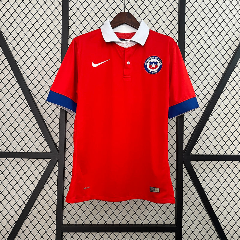 Camisa Chile Home 2015 Retrô - Vermelha | Torcedor