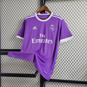 Camisa Real Madrid Away 17/18 Retrô - Roxa | Torcedor