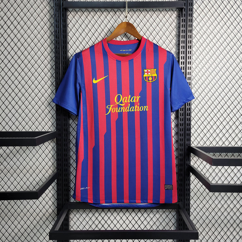 Camisa Barcelona Home 2011/12 Retrô - Vermelha e Azul | Torcedor