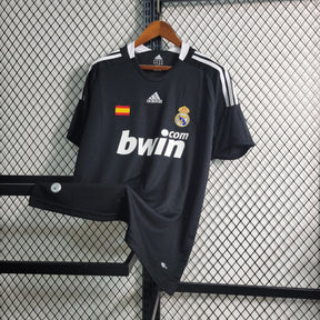 Camisa Real Madrid Away 2008/09 Retrô - Preta | Torcedor