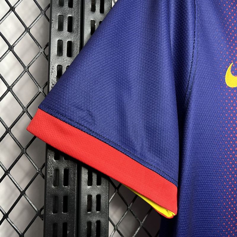 Camisa Barcelona Home 2012/13 Retrô - Azul e Vermelha | Torcedor