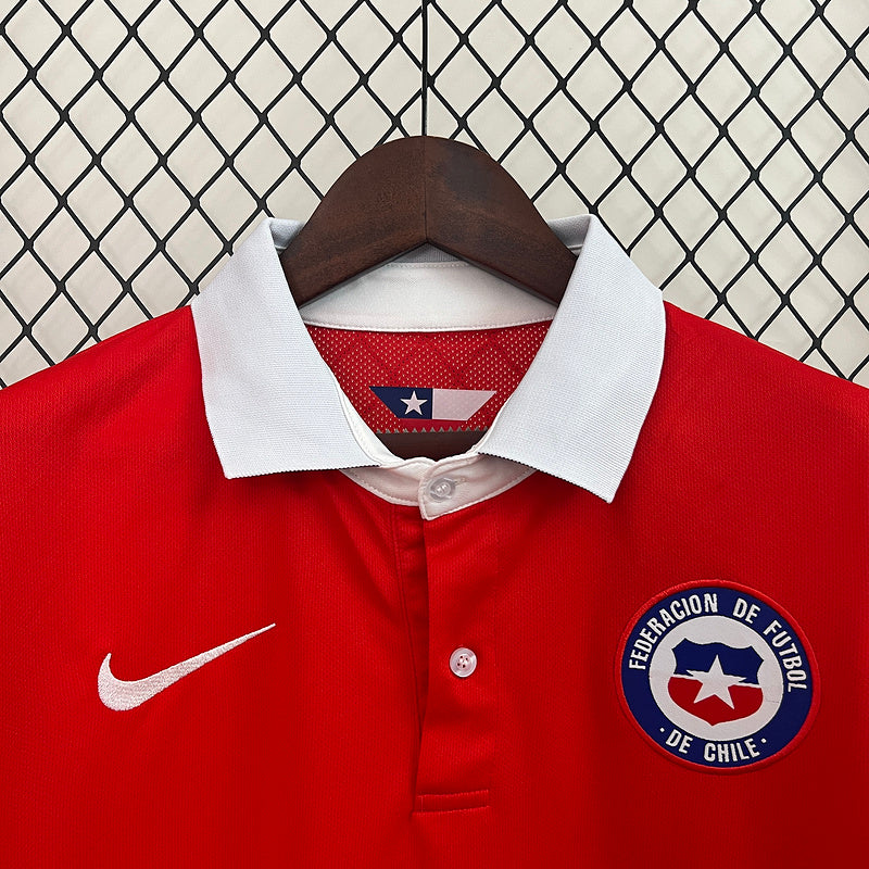 Camisa Chile Home 2015 Retrô - Vermelha | Torcedor