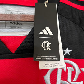 Camisa CRF Home 24/25 - Preta e Vermelha | Torcedor - FutNews