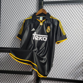Camisa Real Madrid Away 1999/2000 Retrô - Preta | Torcedor