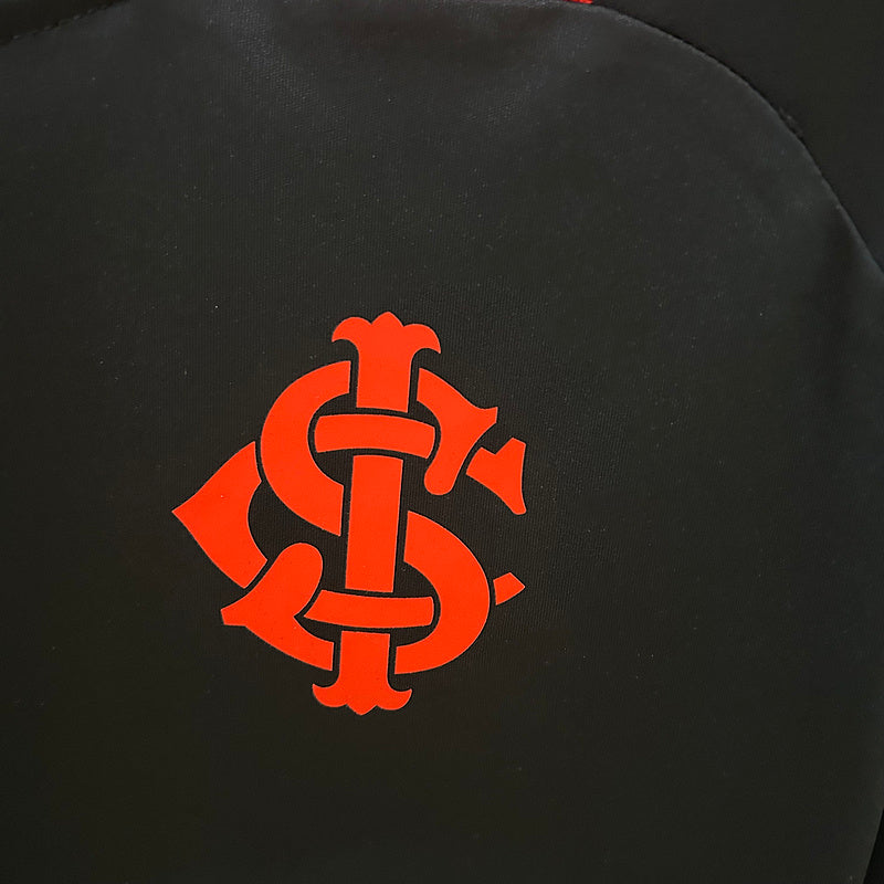 Camisa Internacional Treino 25/26 - Preta e Vermelha | Torcedor