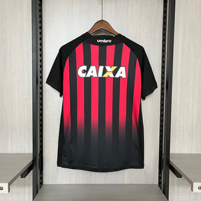 Camisa Athletico Paranaense Retrô Home 2017/18 - Vermelha e Preta | Torcedor