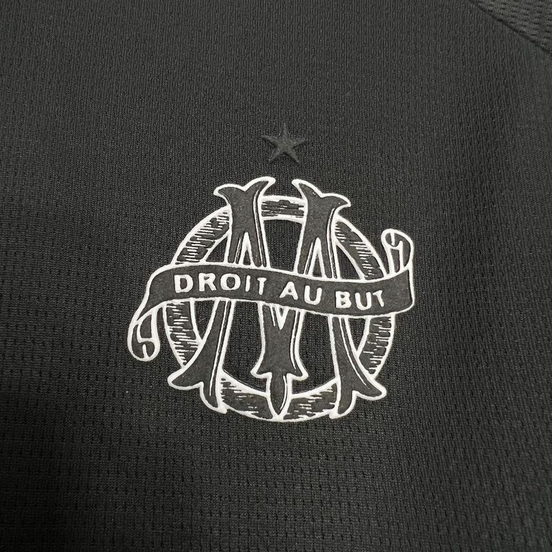 Camisa Olympique de Marseille 24/25 - Preta | Edição Especial