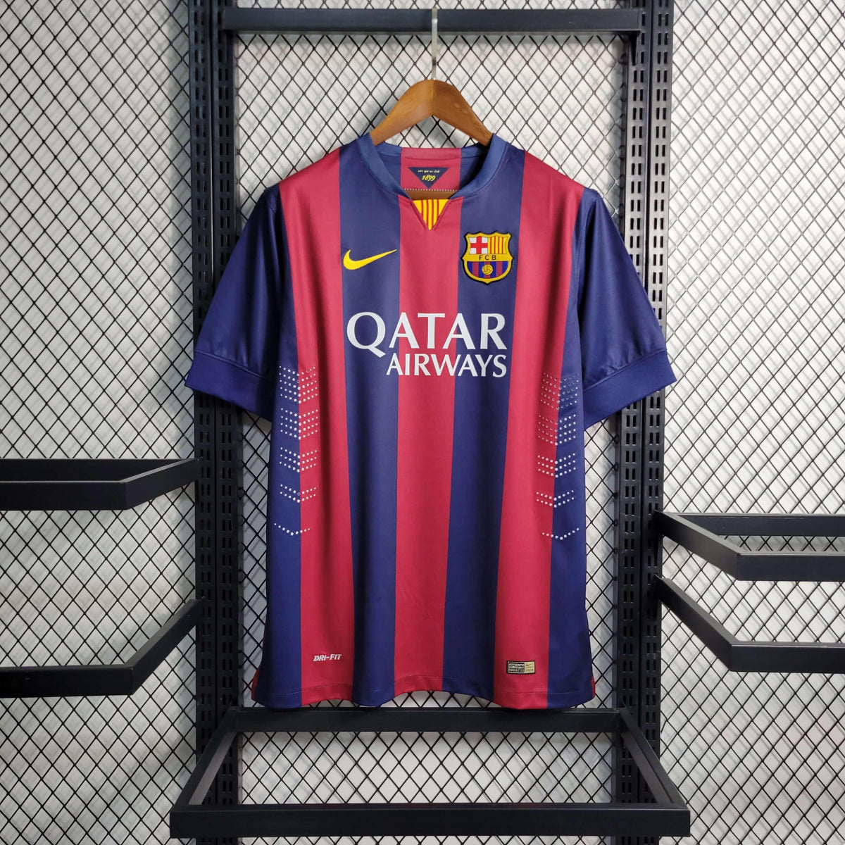 Camisa Barcelona Home 14/15 Retrô - Azul e Vermelha | Torcedor - FutNews