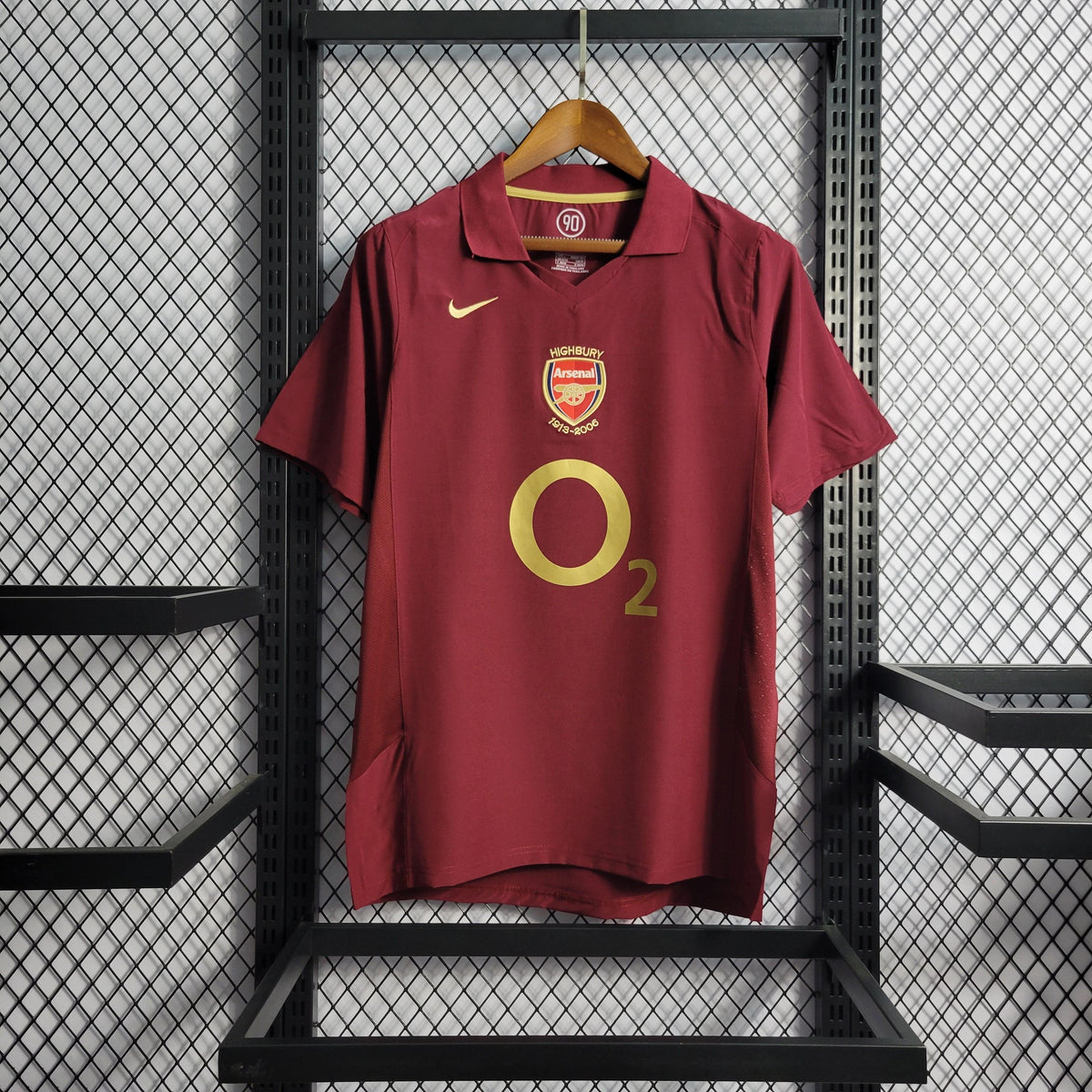 Camisa Arsenal Home 05/06 Retrô - Vinho | Torcedor - FutNews