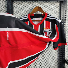 Camisa São Paulo Home 2023/24 - Vermelho e Preto | Torcedor