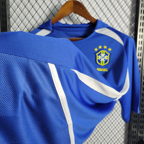 Camisa Brasil Away 2002 Retrô - Azul | Torcedor