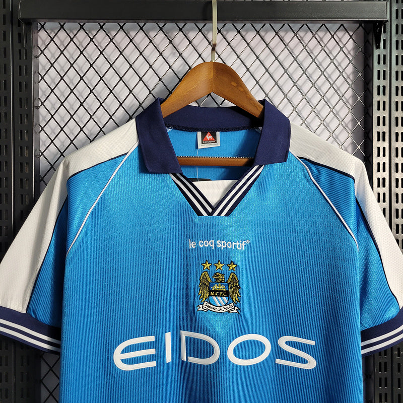 Camisa Manchester City Retrô 1999/00 - Azul | Torcedor