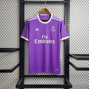Camisa Real Madrid Away 17/18 Retrô - Roxa | Torcedor