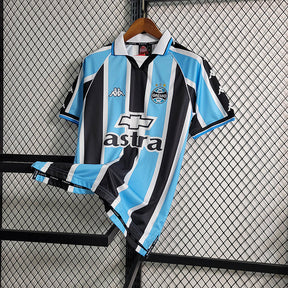 Camisa Grêmio Retrô Home 2000 - Azul e Preta | Torcedor
