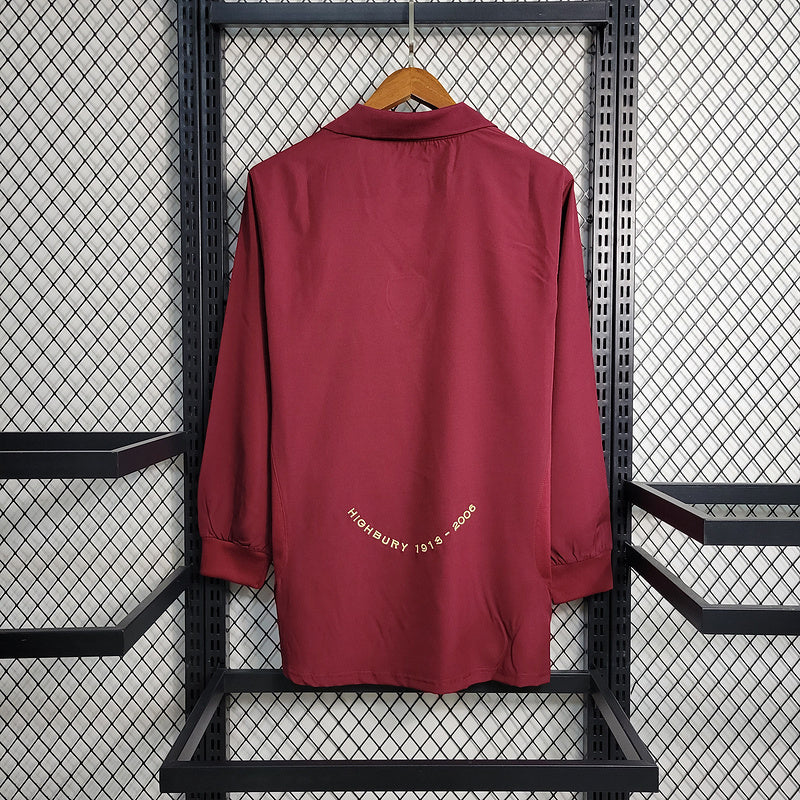 Camisa Arsenal Home Manga Longa 05/06 Retrô - Vinho | Torcedor