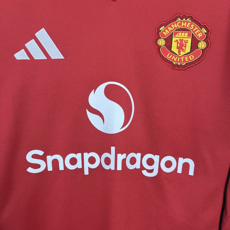 Camisa Manchester United Home 25/26 - Vermelha | Torcedor
