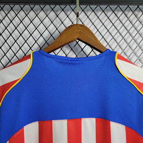 Camisa Atlético de Madrid Spider 04/05 Retrô - Branca e Vermelha | Torcedor - FutNews