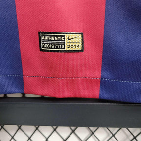 Camisa Barcelona Home 14/15 Retrô - Azul e Vermelha | Torcedor - FutNews