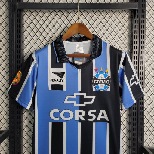 Camisa Grêmio Retrô Home 1998 - Azul e Preta | Torcedor