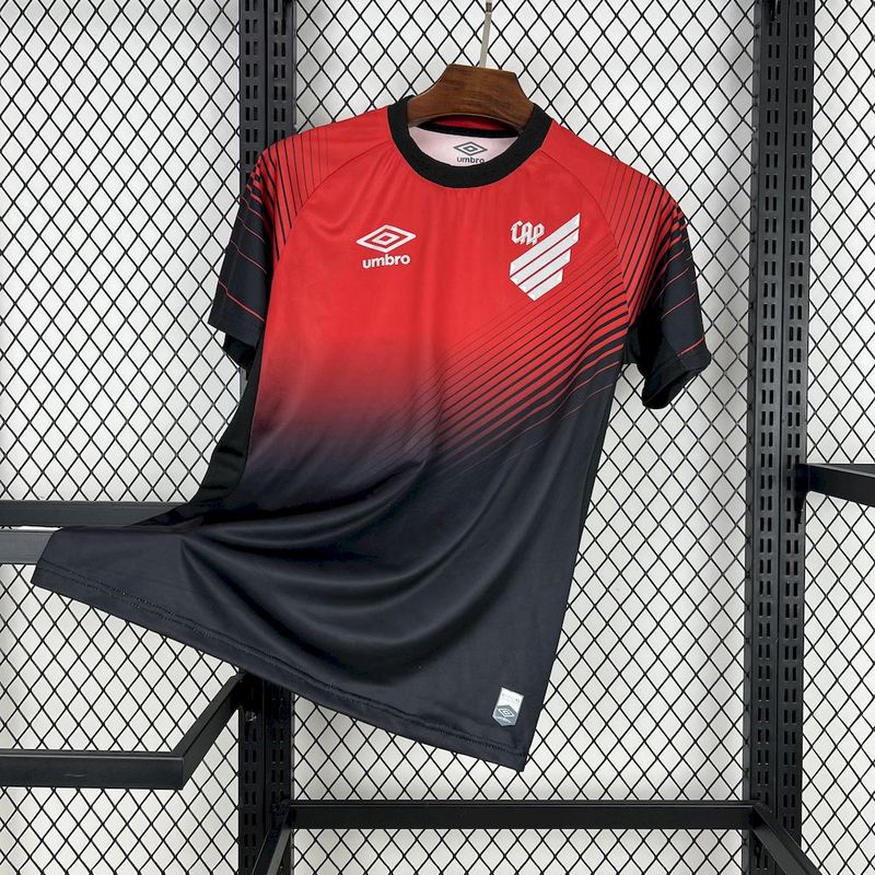 Camisa Athletico Paranaense Home 25/26 - Vermelha e Preta | Torcedor