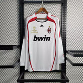 Camisa Milan Away 06/07 Retrô Manga Longa - Branca | Torcedor - FutNews