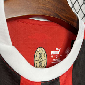 Camisa Milan Home 24/25 - Preta e Vermelha | Torcedor
