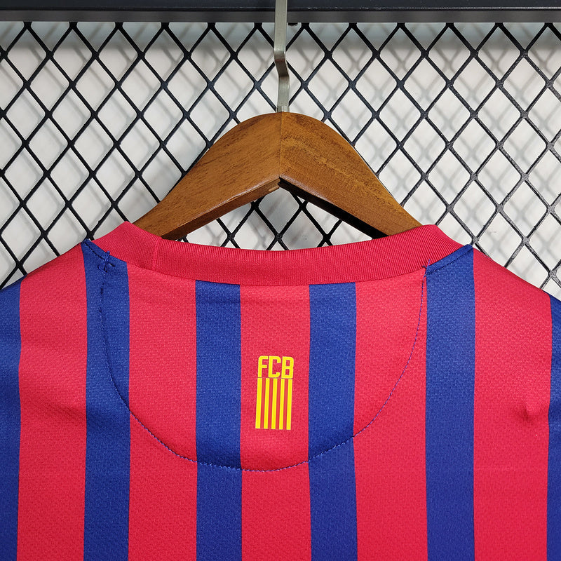 Camisa Barcelona Home 2011/12 Retrô - Vermelha e Azul | Torcedor