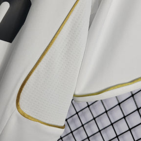 Camisa Real Madrid Home 11/12 Retrô - Branca e Dourada | Torcedor - FutNews