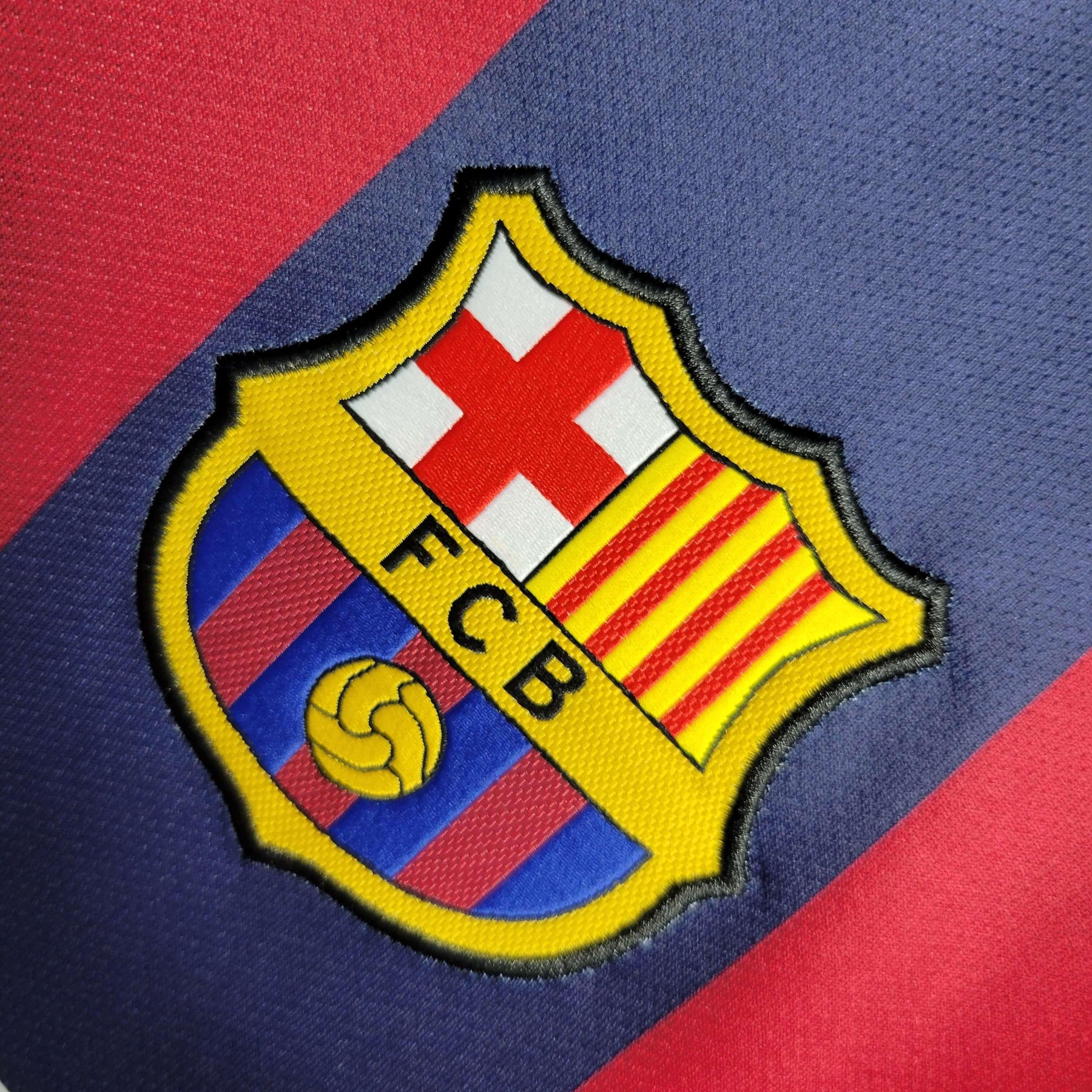 Camisa Barcelona Home 14/15 Retrô - Azul e Vermelha | Torcedor - FutNews