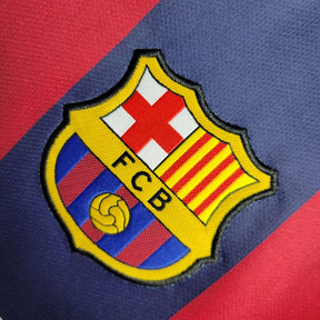 Camisa Barcelona Home 14/15 Retrô - Azul e Vermelha | Torcedor - FutNews