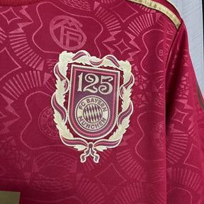 Camisa Bayern de Munique 2025/26 - Vinho| Edição Especial 125 anos