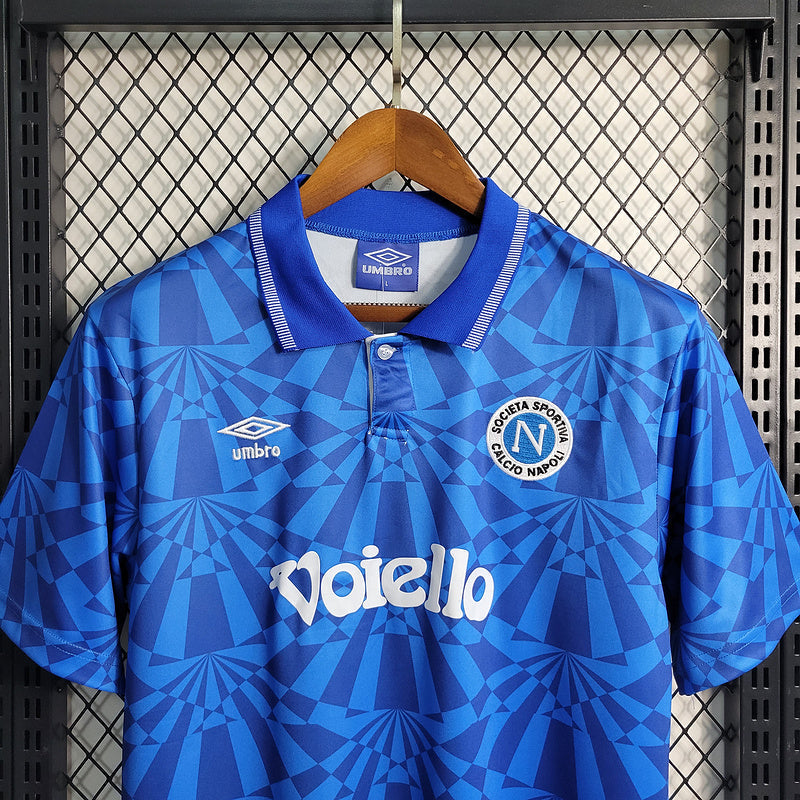 Camisa Napoli Home 1991/92 Retrô - Azul | Torcedor
