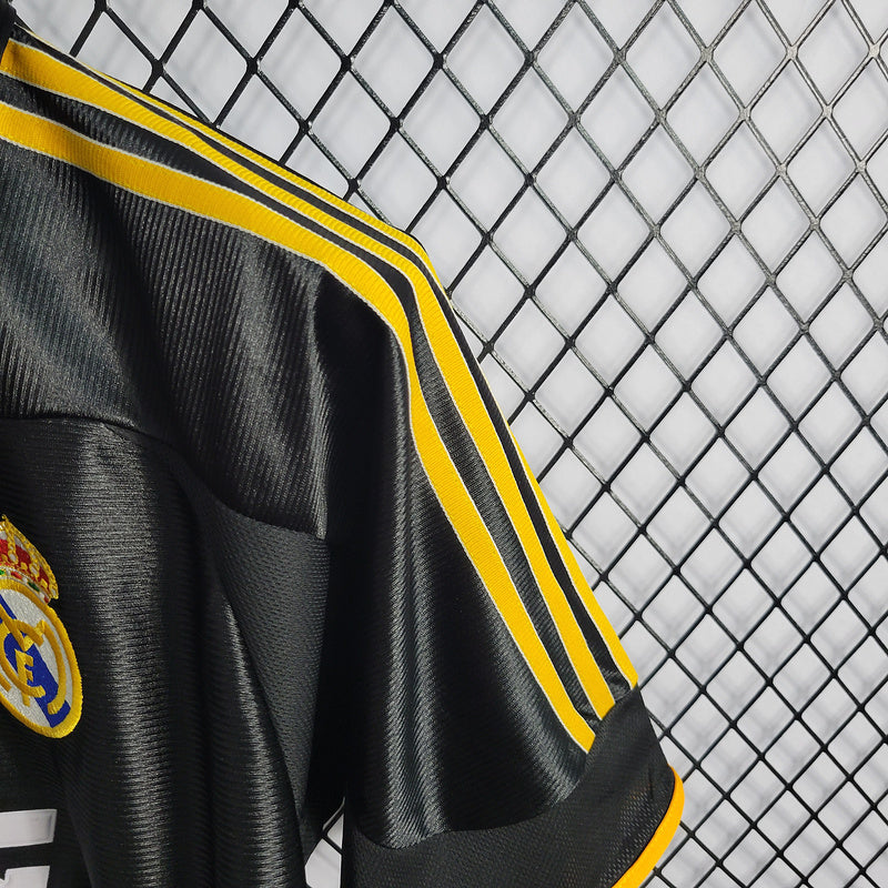 Camisa Real Madrid Away 1999/2000 Retrô - Preta | Torcedor