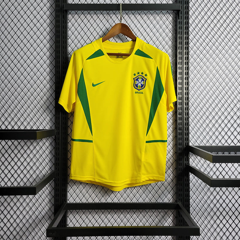 Camisa Brasil Home 2002 Retrô - Amarela | Torcedor