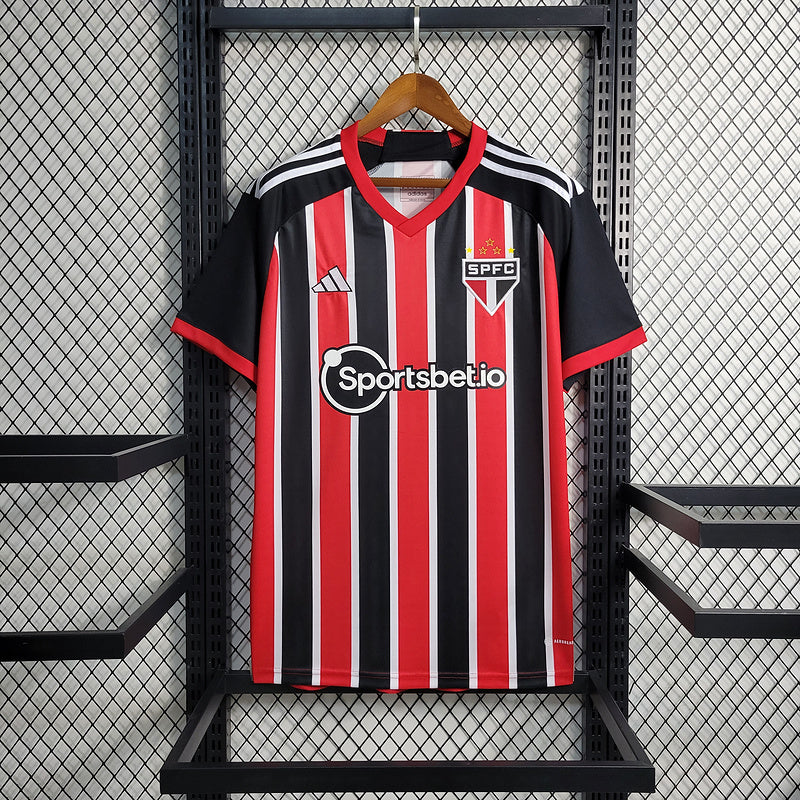 Camisa São Paulo Home 2023/24 - Vermelho e Preto | Torcedor