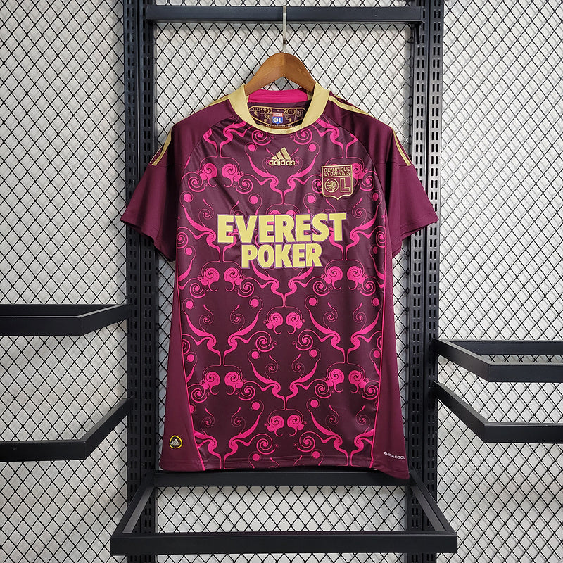 Camisa Lyon Retrô 2010/11 - Rosa e Dourada | Torcedor