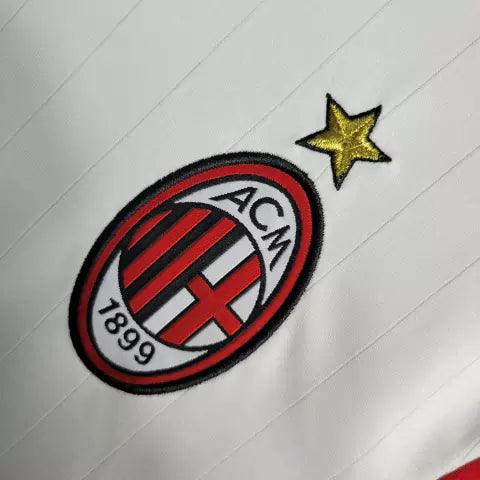 Camisa Milan Away 06/07 Retrô Manga Longa - Branca | Torcedor - FutNews