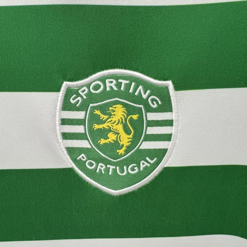 Camisa Sporting Home 2003/04 Retrô - Verde e Branca | Torcedor