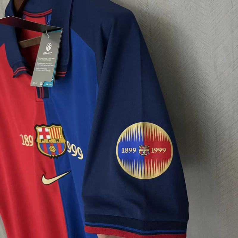 Camisa Barcelona Home 1999 Retrô - Azul e Vermelha | Torcedor