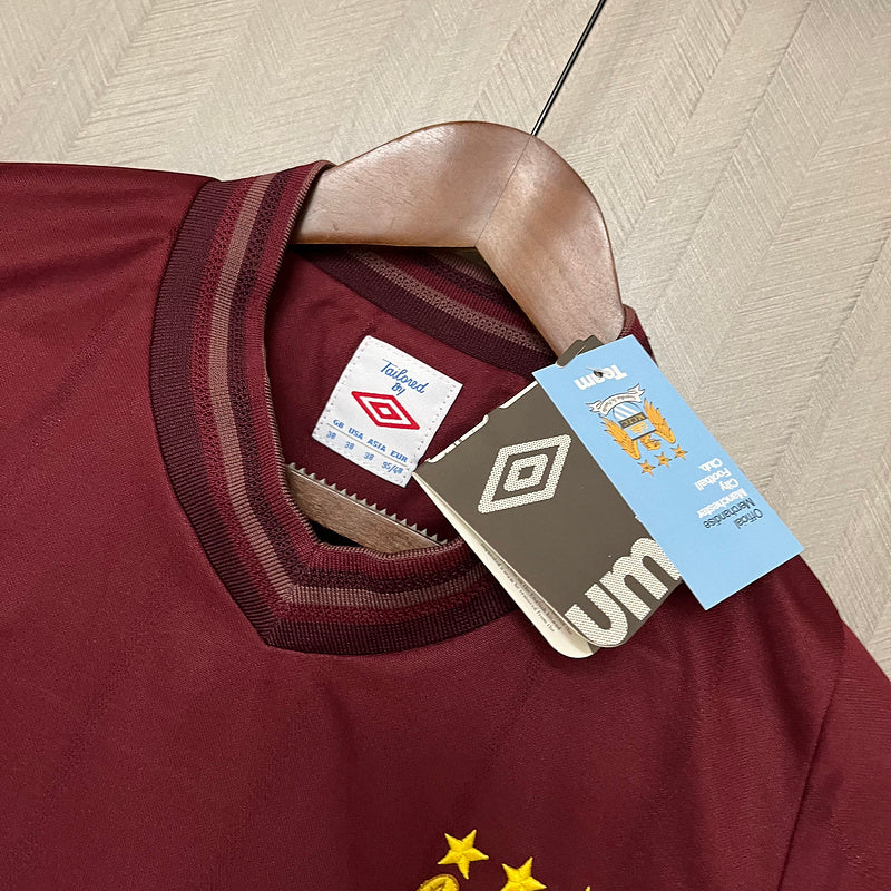 Camisa Manchester City Retrô 2012/13 - Vinho | Torcedor