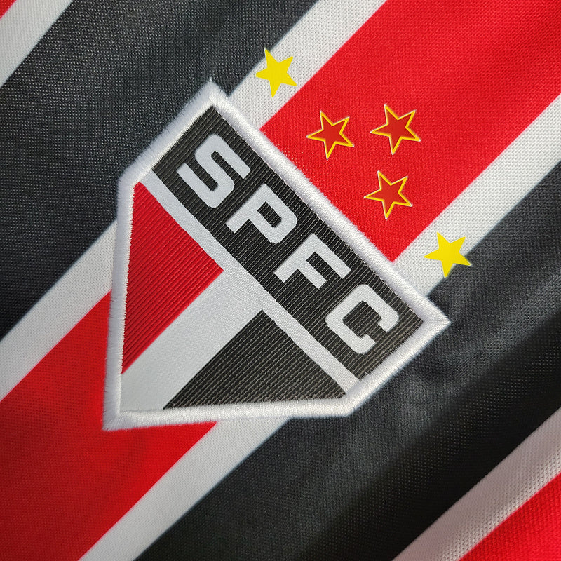 Camisa São Paulo Home 2023/24 - Vermelho e Preto | Torcedor