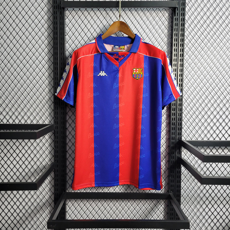 Camisa Barcelona Home 1992/95 Retrô - Azul e Vermelha | Torcedor